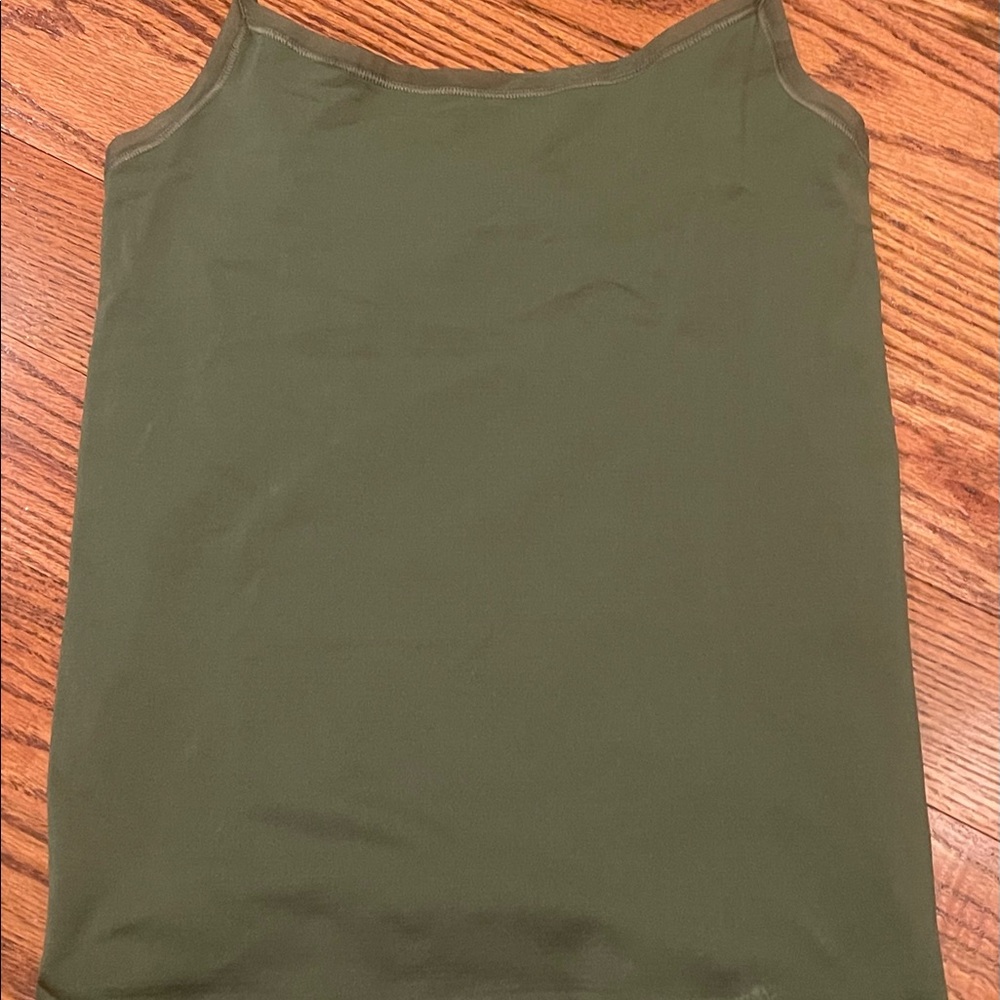 Army green seamless tank top
